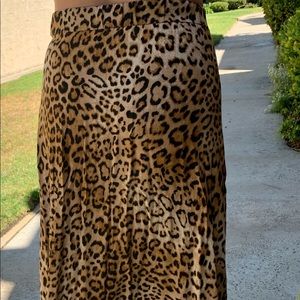 Leopard maxi skirt